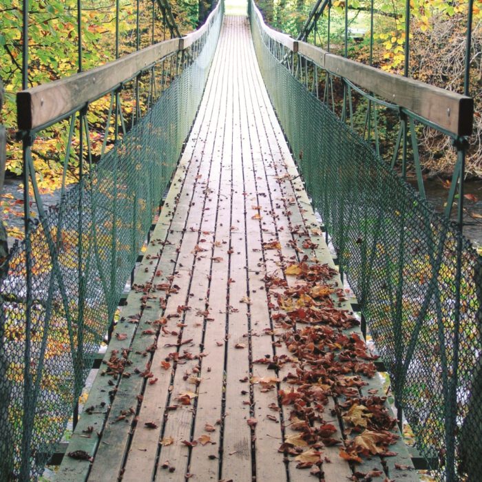Flunauer Steg, Hängebrücke über die Argen | Foto K. Sprenger