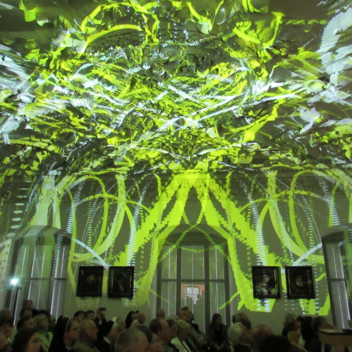 Lichtinstallation im Rittersaal, Laurenz Theinert 2017