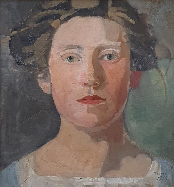 Marie Sieger, Selbstporträt, 1913 | Hällisch-Fränkisches Museum
